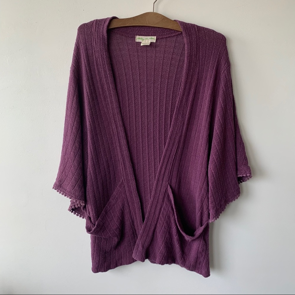 Knitted kimono cardigan